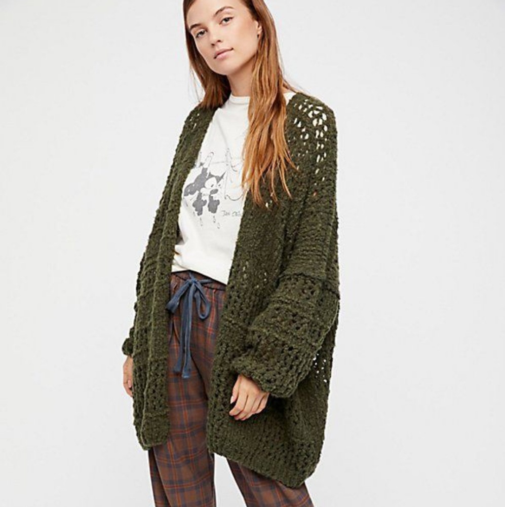 FREE PEOPLE SATURDAY MORNING CARDIGAN